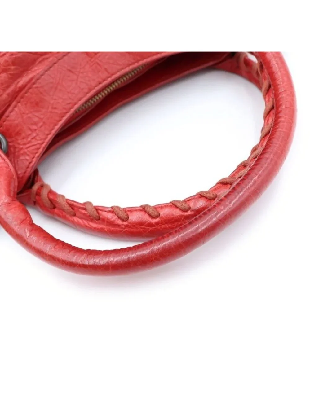 Balenciaga the First 2-Way Shoulder Bag Red Leather